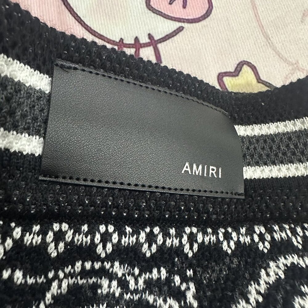 Amiri Pattern Embroidered Knitted Shorts - Picture 4 of 7